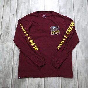 Salty Crew Men's Yellowfin Tuna Long Sleeve Shirt - Maroon